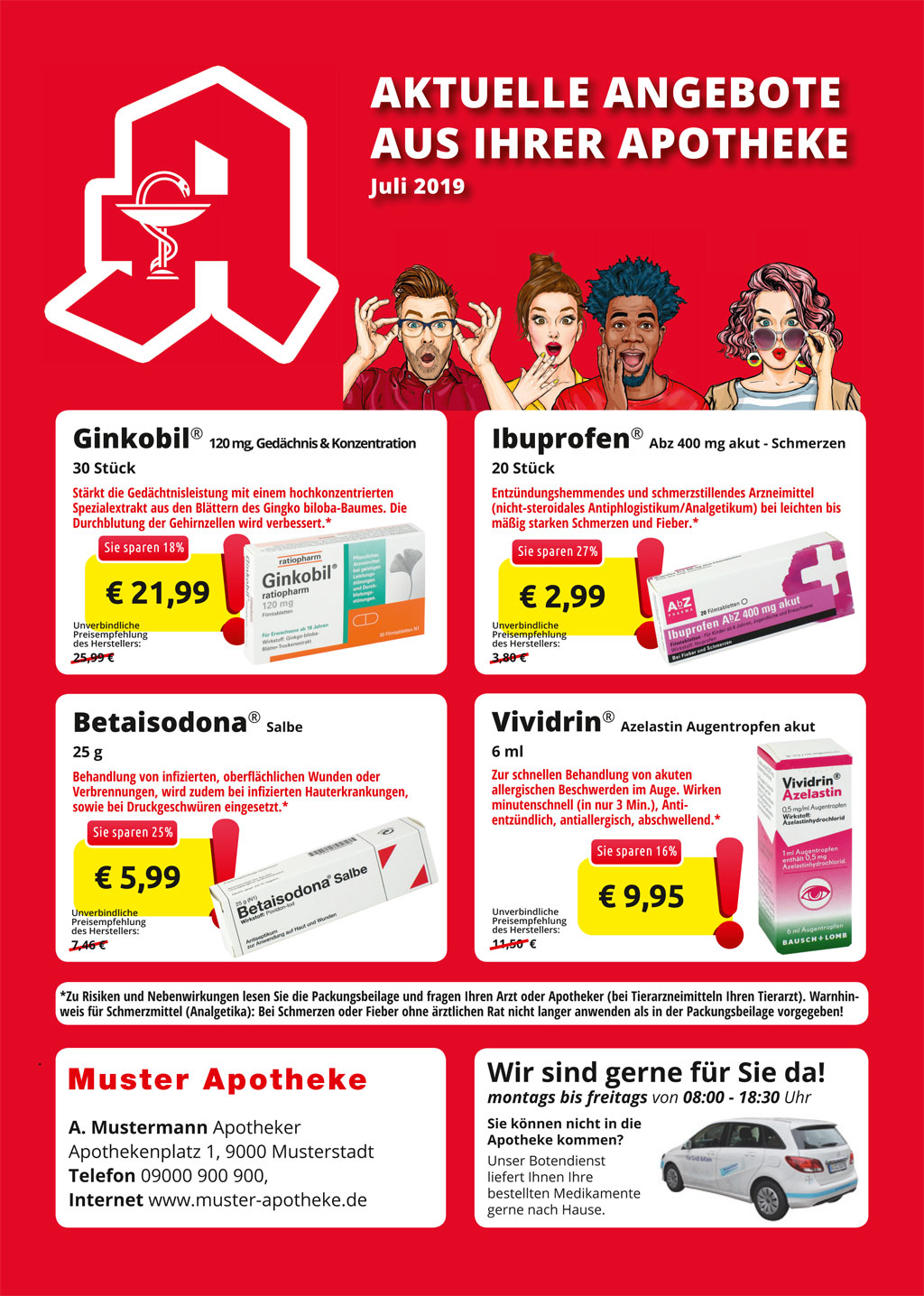 Apotheken Angebotsflyer Muster 4